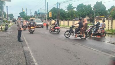 Cegah Gangguan Keamanan, Polisi Kediri Siaga di Lokasi Ngabuburit