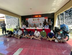 Polres Dompu Gelar Konferensi Pers Terkait Penangkapan Massal di Kampung Zona Merah Narkoba
