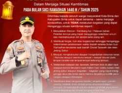 Sambut Bulan Suci Ramadhan, Ini Imbauan Kamtibmas Kapolres Bima Kota