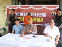 Polre Bima Laksanaka Konferensi Pers Pengungkapan Kasus Pembunuhan di Desa Sampungu
