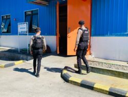 Unit Pamobvit Sat Samapta Polres Bima Kota Laksanakan Pengamanan di PT. PLN (Persero) UPP Nusa Tenggara 1 PLTU Bima