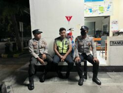 Patroli Malam Polsek Lembar Jaga Pelabuhan Tetap Aman