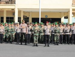 Perkuat Sinergitas, Polres Loteng Dan Kodim 1620/Loteng Gelar Apel Bersama. 