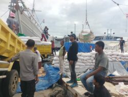 Polsek Kawasan Pelabuhan Laut Bima Laksanakan Patroli Rutin di Areal Dermaga