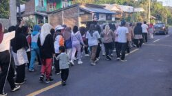 Polsek Seteluk Amankan Jalan Santai Warga Desa Meraran, Wujud Kehadiran Polri di Tengah Masyarakat