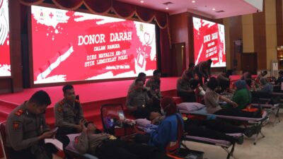 STIK Lemdiklat Polri Gelar Donor Darah Sambut Dies Natalis ke-79