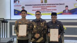 Polres Lombok Utara Tandatangi MoU dengan Dikbudpora, Wujudkan Dunia Pendidikan Yang Aman dan Bermartabat