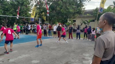 Atmosfer Persaudaraan dan Sportivitas di Voli Bhayangkara Lombok Barat