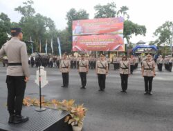Polres Loteng Gelar Upacara Setijab Kasat Narkoba, Kapolsek Kawasan Mandalika, dan Pelantikan Kapolsek Kopang
