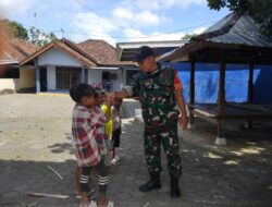 Babinsa Labuan Tereng Bangun Semangat Anak-Anak Lewat Pendekatan Humanis