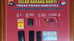 Satresnarkoba Lombok Barat Ungkap Peredaran Sabu Lintas Kabupaten
