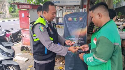 Polres Lombok Barat Gelar Pemeriksaan Kesehatan Gratis untuk Pengemudi Ojol