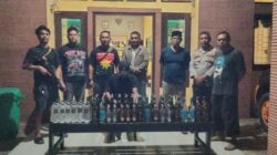Cegah Peredaran Miras, Polsek Asakota Polres Bima Kota Sita Puluhan Botol Miras Berbagai Jenis