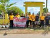 Dekat Dengan Masyarakat, Menyambut HUT Ke-79 Bhayangkara, Polsek Belo Gotong Royong Bersihkan TPU