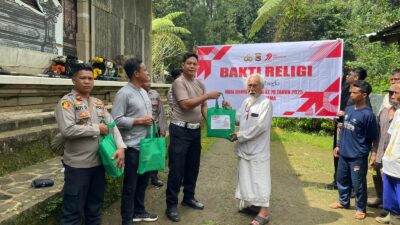 Merunut Kegiatan Sosial dan Religi Satlantas Polres Bima dan Polsek Tambora Menyambut HUT Ke-79 Bhayangkara