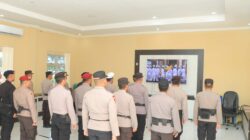 Polres Sumbawa Barat Ikuti Upacara Virtual Pemuliaan Nilai-Nilai Luhur Tribrata