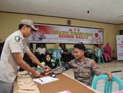 Polres Dompu Gelar Donor Darah Sambut Hari Bhayangkara ke-79, Anggota dan Bhayangkari Antusias Berpartisipasi