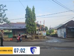 Sat Lantas Polres Bima Kota Gelar Kegiatan Rawan Pagi, Wujudkan Kamseltibcarlantas dan Rasa Aman Bagi Pengguna Jalan