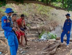 Program Jum,at Curhat, Satpolairud Polres Bima Bersilaturahmi dan Imbau Warga Jaga Harkamtibmas