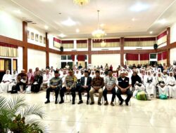 Kapolres Dompu Sambut Kedatangan Jamaah Haji Kloter 12 Kabupaten Dompu Tahun 1446 H / 2025 M