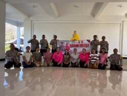 Sambut Hari Bhayangkara ke-79 Polsek Tanjung Gelar Bakti Religi