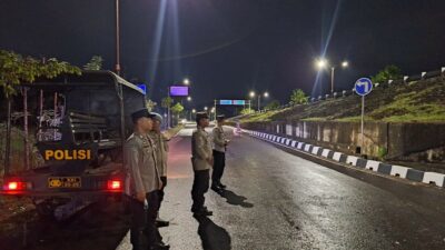 Polsek Gerung Intensifkan Patroli Malam di Jalur Bypass BIL Lombok Barat