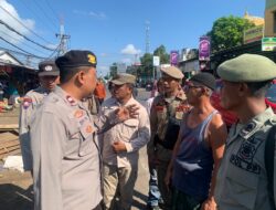 Tertibkan Pedagang Pasar Cabang Banggo, Polsek Manggelewa Turun Bersama Unsur Forkopimcam