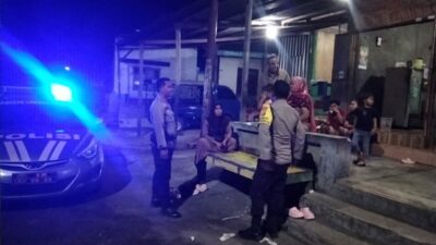 Polsek Labuhan Badas Gelar Patroli Blue Light Jaga Keamanan Malam Hari