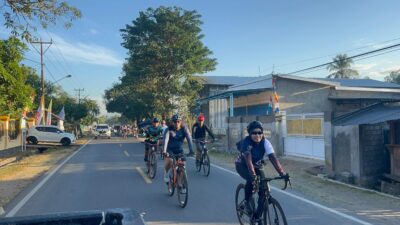 Kapolres Bima Kota Ikuti Gowes Bersama Forkopimda Bima dan Dompu dalam Rangka Festival Lakey Beach 2025