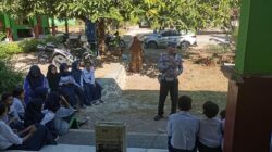 Sat Lantas Polres Lombok Utara Sosialisasikan Tertib Berlalu Lintas di SMPN 3 Gangga