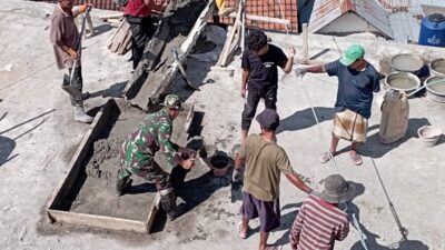Gotong Royong Cor Kubah Masjid, Bukti Kebersamaan