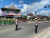 Polres Sumbawa Barat Kawal Pawai Budaya Nusantara HUT ke-62 SMPN 01 Taliwang