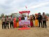 Bhayangkari Ranting Manggelewa Beri Warna di Pawai Budaya & Upacara Penurunan Bendera HUT RI ke-80