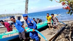 Sat Polairud Polres Dompu Gelar Kegiatan Binmas dan Polmas Perairan Serta Terima Kunjungan Direktur Polairud Polda NTB