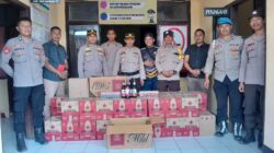 Polsek Empang Gelar Razia Miras, Amankan Ratusan Botol Minuman Keras dan Rokok Ilegal