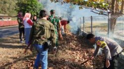 Kebersamaan dalam Aksi: Gotong Royong Wujud Sinergi Antara Bhabinkamtibmas, Babinsa, Agen PDPGR dan Masyarakat Pakirum