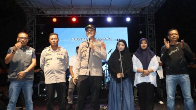 Kapolres Bima Kota Sampaikan Pesan Kamtibmas pada Kegiatan Cek Sound di Paruga Nae