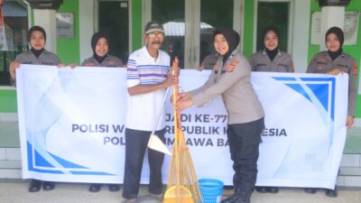 Polwan Polres Sumbawa Barat Gelar Bakti Sosial dan Bakti Religi Sambut Hari Jadi ke-77