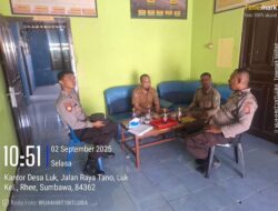 Polsek Rhee Laksanakan Patroli Cipta Kondisi, Pastikan Situasi Aman dan Nyaman di Tengah Masyarakat