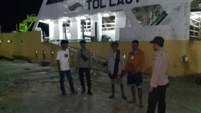 Polsek Kawasan Pelabuhan Laut Bima Gelar Patroli Rutin, Jaga Kondusifitas di Area Pelabuhan