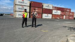 Unit Pamobvit Sat Samapta Polres Bima Kota Laksanakan Pengamanan di Obvit PT. PELINDO Cabang Bima