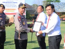 Polres Sumbawa Barat Apresiasi Personel Berprestasi dalam Upacara Hari Kesadaran Nasional