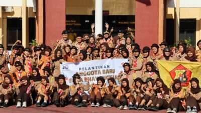 Kapolres Sumbawa Pimpin Pengukuhan Anggota Saka Bhayangkara Tahun 2025, Siap Cetak Duta Kamtibmas
