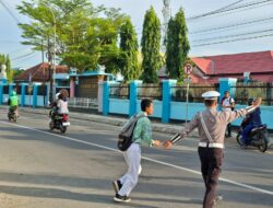 Satuan Lalu Lintas (Sat Lantas) Polres Bima Kota kembali menggelar kegiatan Rawan Pagi/Strong Point di titik-titik rawan