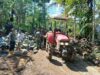 Traktor Modifikasi Jadi Andalan Angkut Material TMMD ke-126