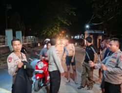 Cegah Tawuran Antar Pemuda, Polsek Rasanae Barat Gelar Patroli Blue Light dan Amankan Sajam