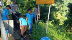 Satuan Lalu Lintas Polres Lombok Utara Adakan Kegiatan Sosialisasi dan Pembersihan Sampah di Pusuk Pass