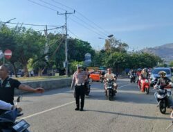 Polsek Rasanae Barat Laksanakan Rawan Pagi, Perlancar Arus Lalu Lintas Dan Ciptakan Keamanan Bagi Pengguna Jalan