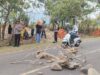 WARGA HU’U GELAR AKSI PROTES TERKAIT UCAPAN ORATOR ALIANSI AMPA, KAPOLSEK HU’U TURUN LANGSUNG REDAM SITUASI