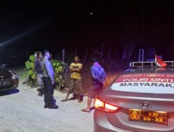 Polsek Labuhan Badas Gelar Patroli Blue Light Malam Hari di Pemukiman dan Jalan Protokol